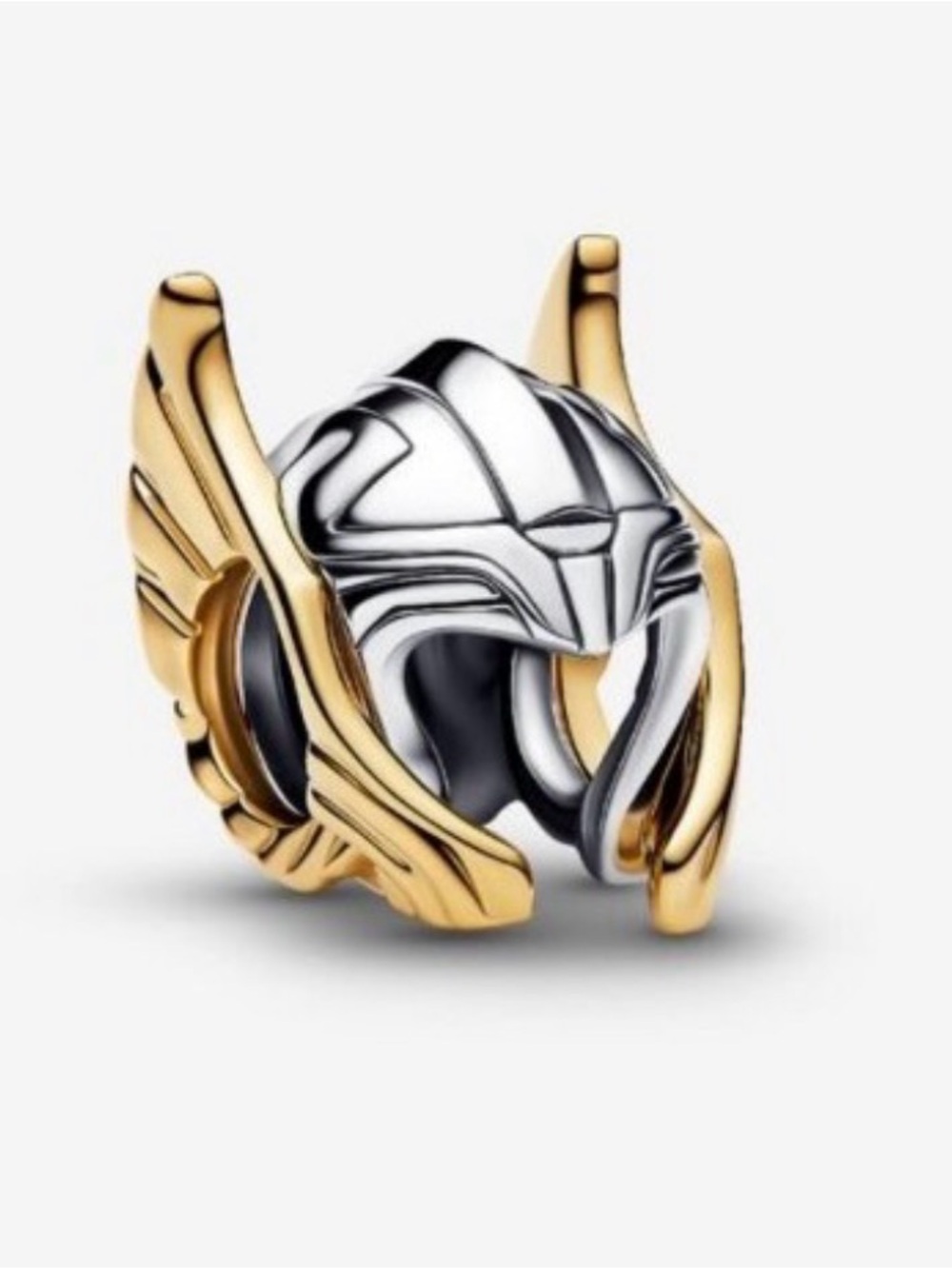 Pandora Marvel Thor Helmet Charm Two-Tone Gold & Sterling Silver – Pre-Owned Lik